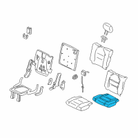 OEM 2001 Acura MDX Pad, Right Rear Seat Cushion Diagram - 82132-S3V-A11