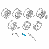 OEM 2020 Lincoln Aviator Wheel Lock Kit Diagram - GR3Z-1A043-A