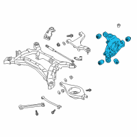 OEM 2015 Nissan 370Z Housing-Rear Axle, RH Diagram - 43018-JK00B