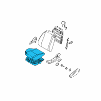 OEM 2009 Pontiac G3 Cushion Asm, Front Seat *Black Diagram - 96870149