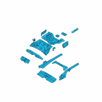 OEM 2006 Kia Optima Panel Complete-Rear Floor Diagram - 655002G150