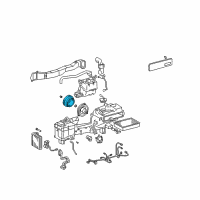 OEM 2003 Lexus LS430 Motor Sub-Assy, Blower W/Fan Diagram - 87103-50090