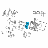 OEM Cadillac XTS Seat Back Heater Diagram - 22891004