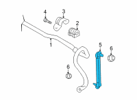 OEM 2019 Nissan Kicks Rod Assy-Connecting, Stabilizer Diagram - 54618-5RB0A