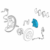 OEM 2014 Cadillac XTS Caliper Diagram - 22872920