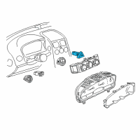 OEM Pontiac GTO Switch Asm-Hazard Warning Diagram - 92084580