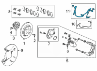 OEM 2022 Acura MDX Harness Assembly, Epb L Diagram - 47560-TYA-A04