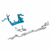 OEM 2019 Toyota Highlander Front AC Line Diagram - 88710-0E320