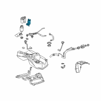 OEM Lexus Regulator Assy, Fuel Pressure W/Jet Pump Diagram - 23020-46040