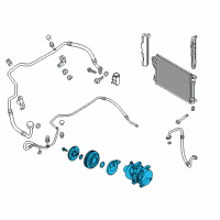 OEM 2012 Hyundai Tucson Discontinued Reman Compressor Diagram - 97701-2S500-RM