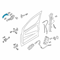 OEM 2019 Ford Transit Connect Handle, Outside Diagram - KT1Z-1722404-CB