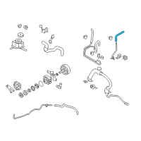 OEM 2009 Nissan Murano Hose-Return, Power Steering Diagram - 49725-1AA1D