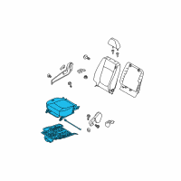 OEM 2004 Kia Spectra Cushion Assembly-Front Seat Diagram - 882022F701275