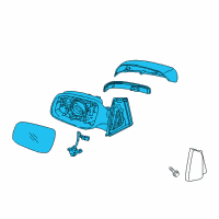 OEM 2019 Kia Sedona Outside Rear View Mirror Assembly, Right Diagram - 87620A9270