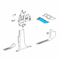 OEM Chevrolet Tahoe Windshield Pillar Trim Diagram - 84760761