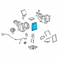 OEM 2016 GMC Yukon XL Evaporator Core Diagram - 84445411