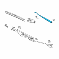 OEM Honda Arm, Windshield Wiper (Driver Side) Diagram - 76600-TR0-A01