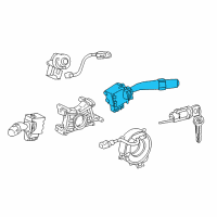 OEM 2005 Toyota Matrix Wiper Switch Diagram - 84652-02310