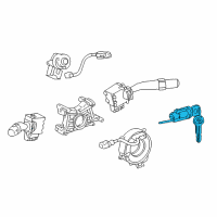 OEM 2007 Toyota Matrix Cylinder & Keys Diagram - 69057-02140