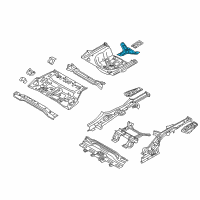 OEM Kia Optima Reinforcement Spare Tire Carrier Diagram - 65577C1000