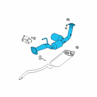 OEM Jeep Grand Cherokee Converter-Exhaust Diagram - 52124165AA