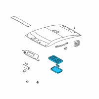 OEM 2001 Toyota Solara Dome Lamp Assembly Diagram - 81240-AA010-B2