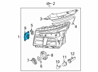 OEM 2021 Hyundai Santa Fe L.E.D Driver Module-HEADLAMP Diagram - 92180-S2600