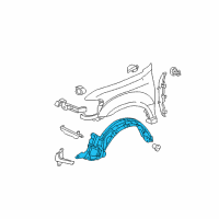 OEM 2001 Toyota Sequoia Fender Liner Diagram - 53875-0C020