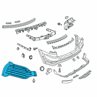 OEM 2017 Jeep Grand Cherokee Belly Pan-Rear Diagram - 68087807AC