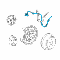 OEM 2006 Ford Freestar Rear Speed Sensor Diagram - 3F2Z-2C216-AA