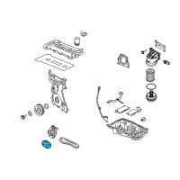 OEM Ford Oil Pump Gear Diagram - 3L8Z-6652-AA