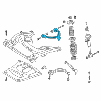OEM 2014 BMW M5 Top Left Camber Correction Control Arm Diagram - 31-12-7-849-503
