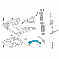 OEM 2012 BMW ActiveHybrid 5 Left Tension Strut With Rubber Mounting Diagram - 31-12-6-775-971