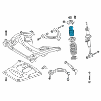 OEM 2012 BMW 535i Additional Damper, Front Diagram - 31-33-6-789-373