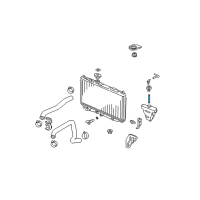 OEM Honda Accord Hose, Reserve Tank Diagram - 19104-RCA-A00