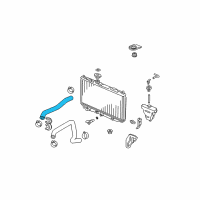 OEM Acura TL Hose, Water (Upper) Diagram - 19501-RDA-A10