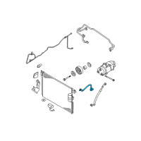 OEM 2008 Nissan Frontier Hose Flexible, High Diagram - 92490-ZS50A