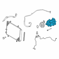 OEM 2016 Toyota Camry Compressor Assembly Diagram - 88320-06190