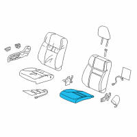 OEM 2016 Honda CR-V Pad, Right Front Seat Cushion Diagram - 81137-T0G-C01