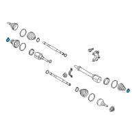 OEM 2019 Ford Edge Boot Kit Clamp Diagram - CV6Z-3B478-A