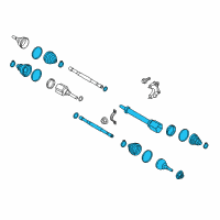 OEM 2019 Lincoln MKC Axle Assembly Diagram - EJ7Z-3B436-E