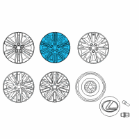 OEM 2018 Lexus ES300h Wheel, Disc Diagram - 42611-06D40