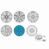 OEM 2014 Lexus ES300h Wheel, Disc Chrome P Diagram - 4261A-06070