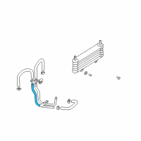 OEM Hyundai XG350 Tube Assembly-Oil Cooler Diagram - 25470-39160