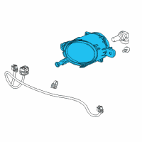 OEM Saturn Fog Lamp Diagram - 94708773