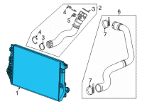 OEM Chevrolet Silverado Intercooler Diagram - 84747171