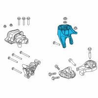 OEM Ram Bracket-Engine Mount Diagram - 68264479AA