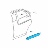 OEM 2014 Chevrolet Equinox Lower Molding Diagram - 25824827