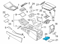 OEM BMW X7 ODDMENTS TRAY CENTRE CONSOLE Diagram - 51-16-9-399-873