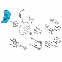 OEM 2021 Toyota C-HR Dust Shield Diagram - 47781-F4010